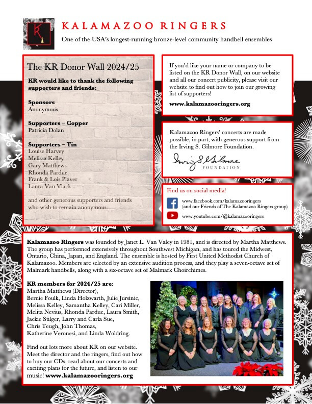 2024 Christmas Concert Program, page 1