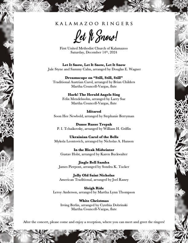 2024 Christmas Concert Program, page 2