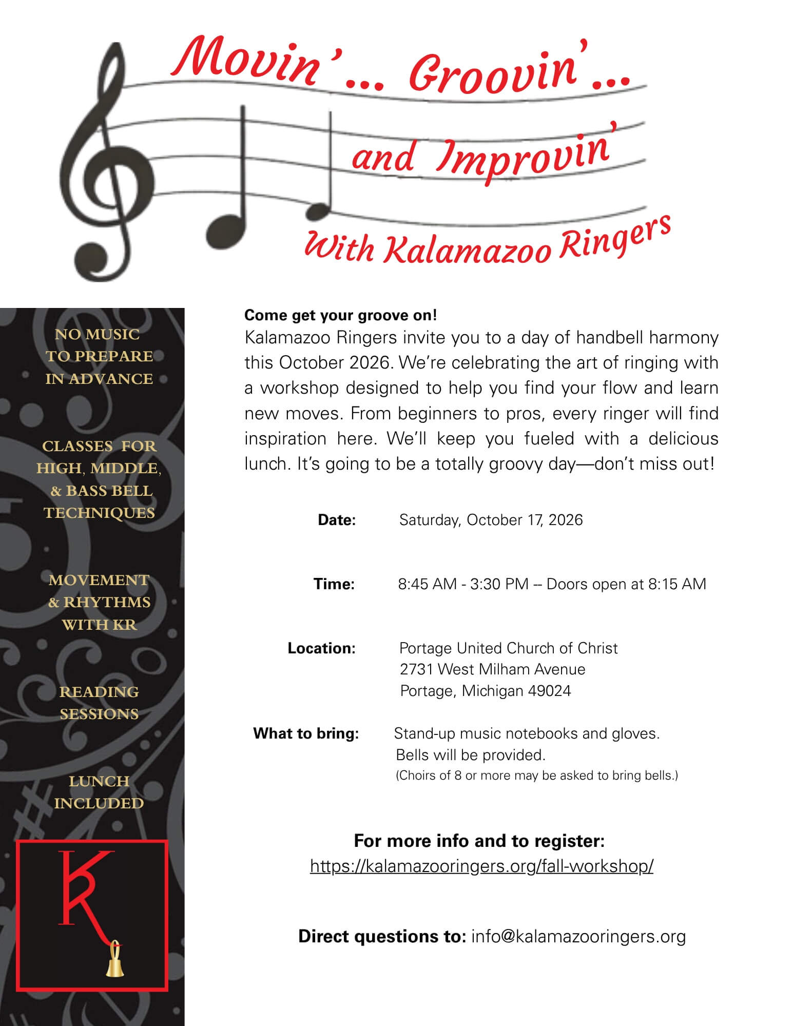 KR 2026 Fall workshop flyer